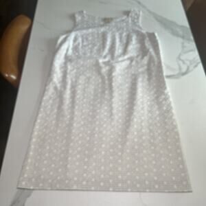 Telluride Clothing Co Floral Embroidered Dress Sleeveless Lined Womens 12 EUC